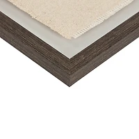 Family Typography Framed Under Glass on Burlap 12x15