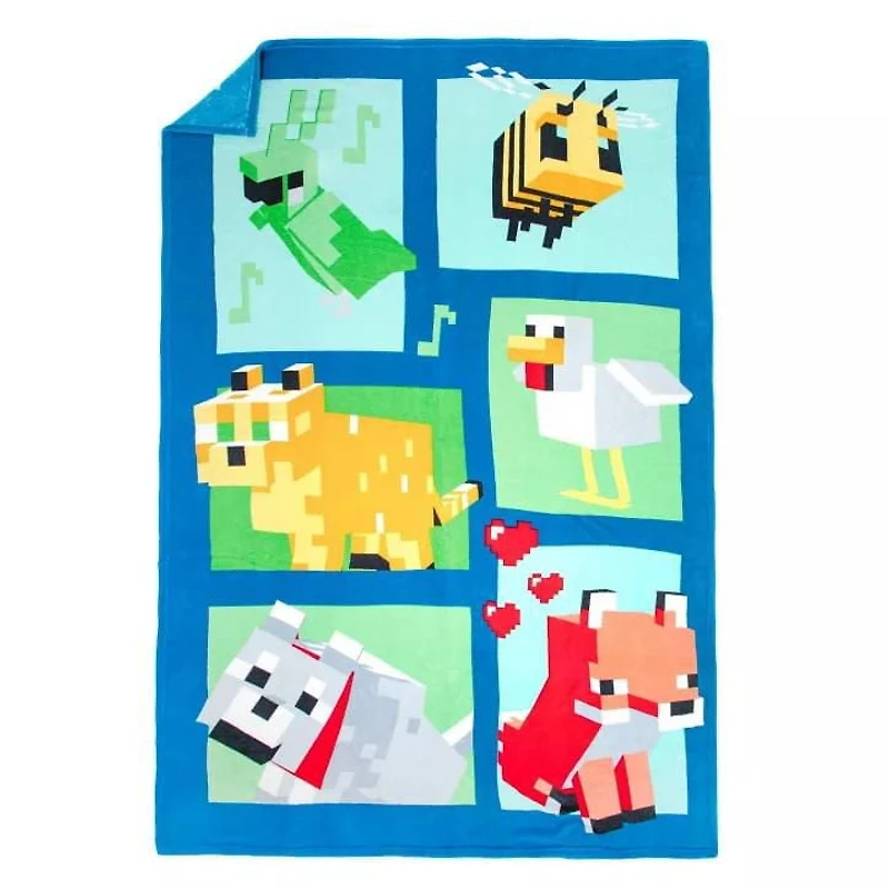 Minecraft Belle Journée Couverture en Peluche