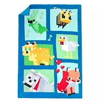 Minecraft Belle Journée Couverture en Peluche
