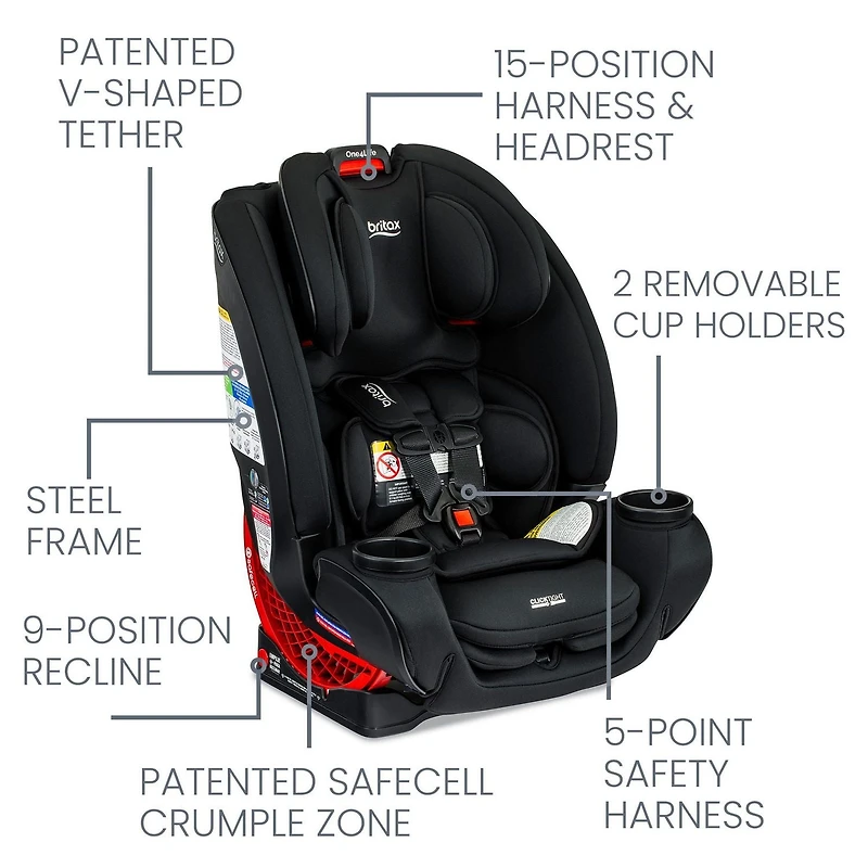 Britax One4Life All-in-One Car Seat, Glacier Graphite