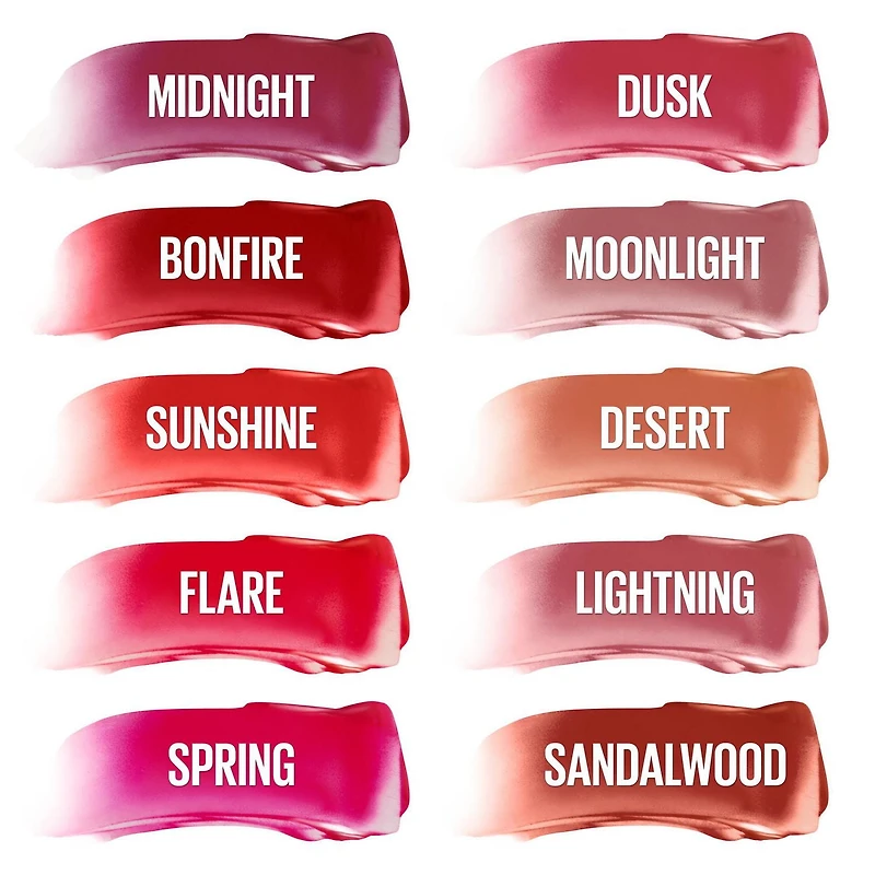 Maybelline New York Green Edition - Maquillage pour lèvres Fards à lèvres crémeux, enrichi à l'huile de mangue, Midnight, 1.7 g