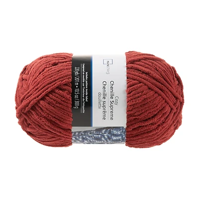 Fil Mainstays Cozy Chenille Supreme Rouge Marsala