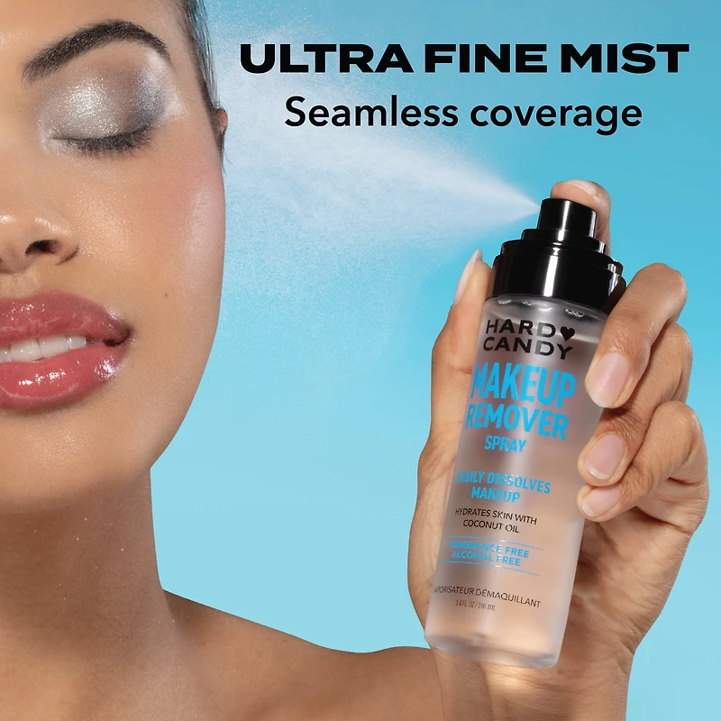 Hard Candy Makeup Remover Spray, Gentle Oil Cleanser, Instantly Dissolves Makeup, 100 mL, 3.4 fluid ounces