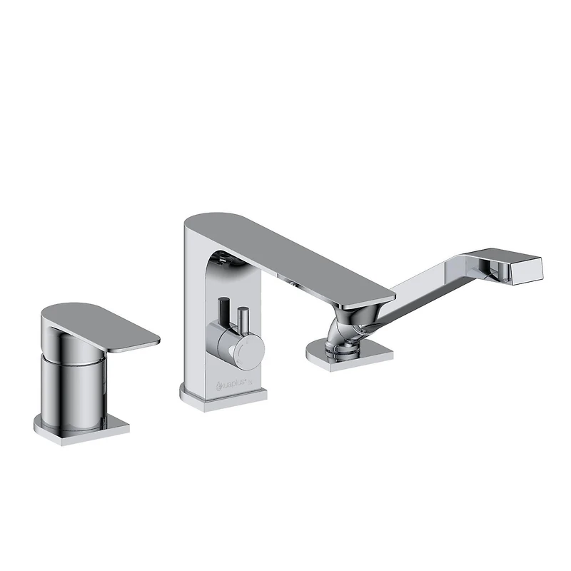 akuaplus® Roman Bathtub Faucet ELENA with Hand Shower in solid brass 3 pieces