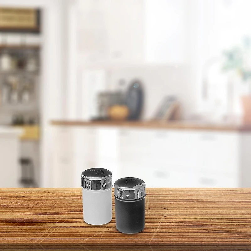 Sel Et Poivre En Acier Inoxydable Avec Revêtement En Poudre 3,54"