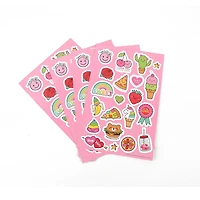 STICKERS-LIGHT PINK, 4 sheets as a set