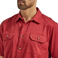 Wrangler Short Sleeve Woven Solid Shirt