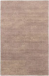 ECARPETGALLERY 5'2" x 7'10"  Moroccan Tangier Hand-knotted Area Rug for Living Room, Dining Room and Bedroom in Grey