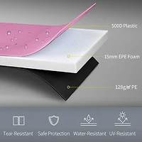 Soozier 12FT Coussin de trampoline, imperméable, rose