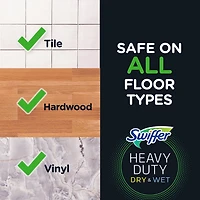 Swiffer Sweeper Pet Heavy Duty Multi-Surface Wet Cloth Refills for Floor Mopping and Cleaning, Fresh scent, 20 count