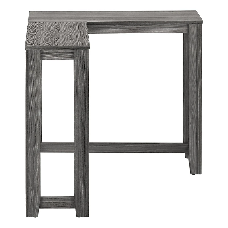 Monarch Specialties Table D'appoint, Console, Entrée, Étroit, Coin, Salon, Chambre À Coucher, Stratifié, Gris, Contemporain, Moderne