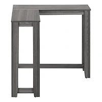 Monarch Specialties Table D'appoint, Console, Entrée, Étroit, Coin, Salon, Chambre À Coucher, Stratifié, Gris, Contemporain, Moderne
