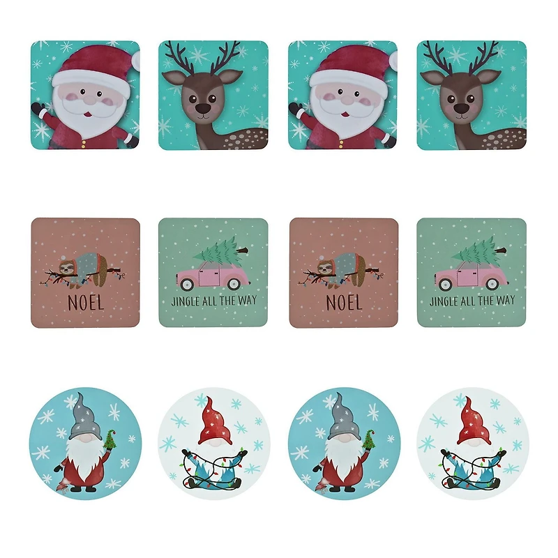 HOLIDAY TIME 4 PACK COASTERS