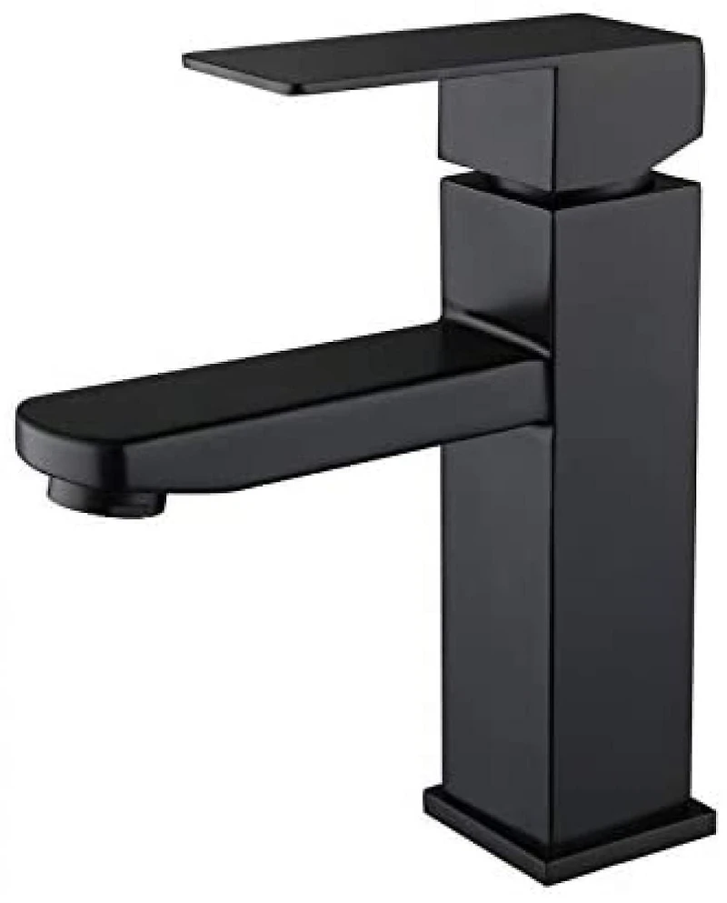 American Imaginations Robinet en laiton sans plomb 1 trou de couleur noire AI-34361