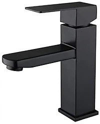 American Imaginations Robinet en laiton sans plomb 1 trou de couleur noire AI-34361