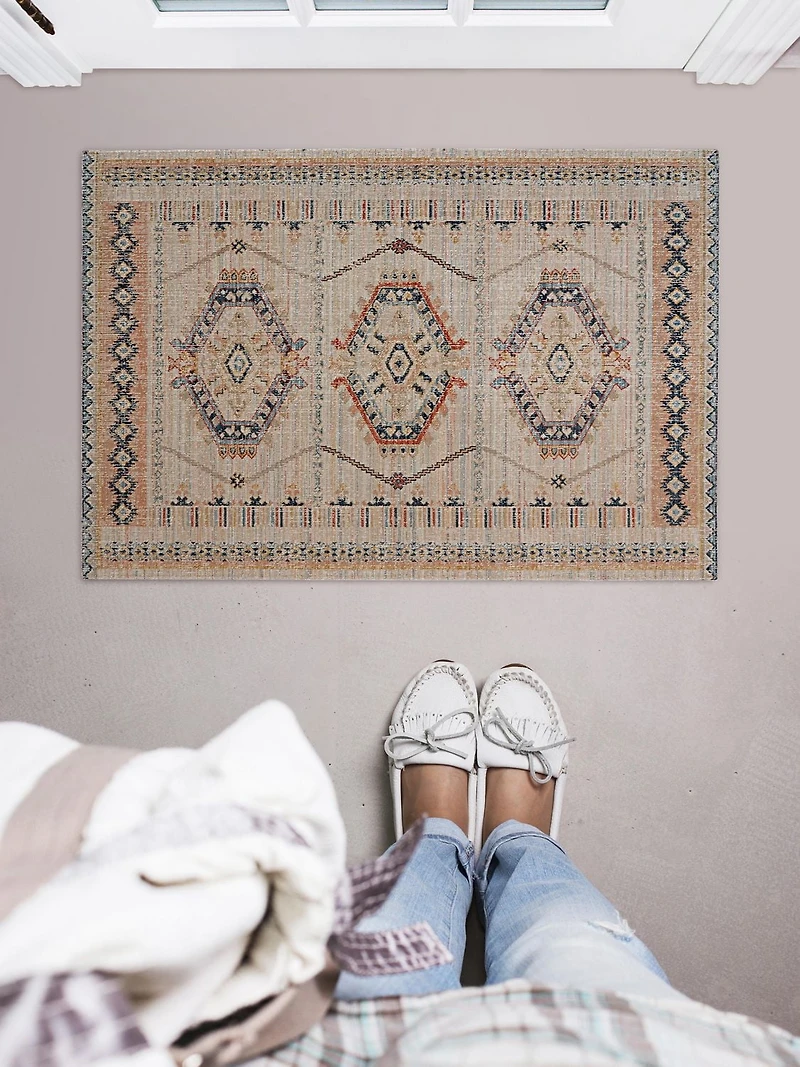 Great Zero Lana Ivory & Terracotta 2' x 3' Accent Rug