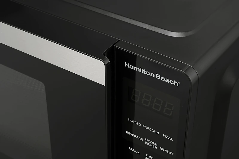 Hamilton Beach 0.9 Cu ft Countertop Microwave Oven, 900 Watts, Stainless Steel