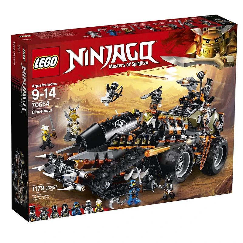 LEGO NINJAGO Masters of Spinjitzu: Dieselnaut 70654 Building Kit (1179 Piece)