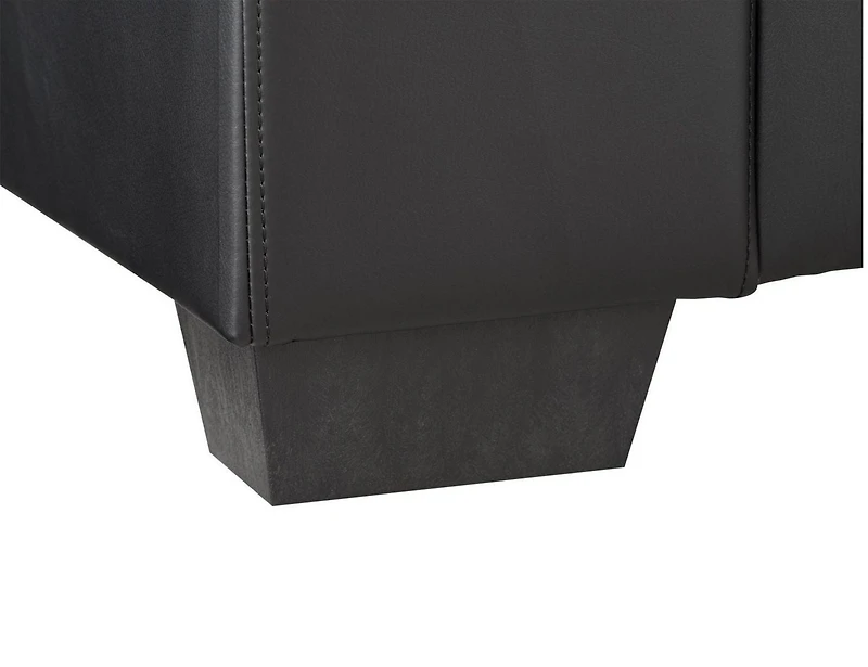 Fauteuil Aerys Metro, cuir de qualité supérieure, noir