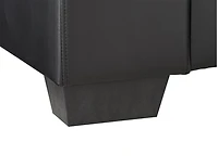 Fauteuil Aerys Metro, cuir de qualité supérieure, noir