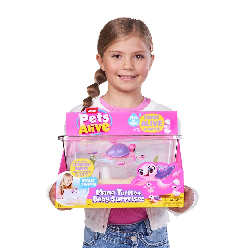 Pets Alive Mama Turtle Surprise by ZURU, Robot Toy Pet Turtle