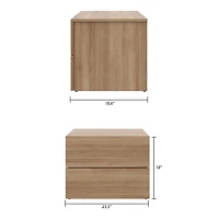 Nexera James Nightstand with 2 Drawers