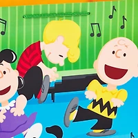 Paquet de sacs-cadeaux Hallmark de Noël, Peanuts (4 grands sacs de 13 po, 2 motifs) Snoopy, Woodstock, Charlie Brown et ses amis