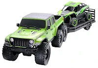 Jeep RC 1:10 à six roues avec remorque et Kawasaki KRX RC