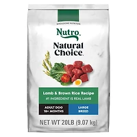 Nutro Natural Choice Large Breed Adult Dry Dog Food Lamb & Brown Rice Recipe 9.07kg