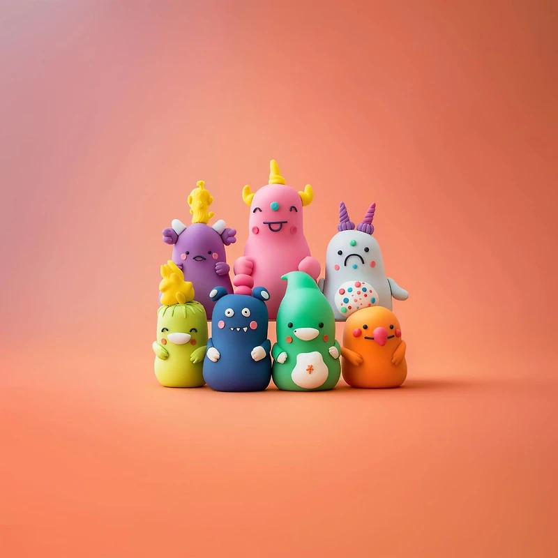 TINY HANDS Air‑Dry Craft Clay, 12 Colours, Non‑Toxic (Age 4+)