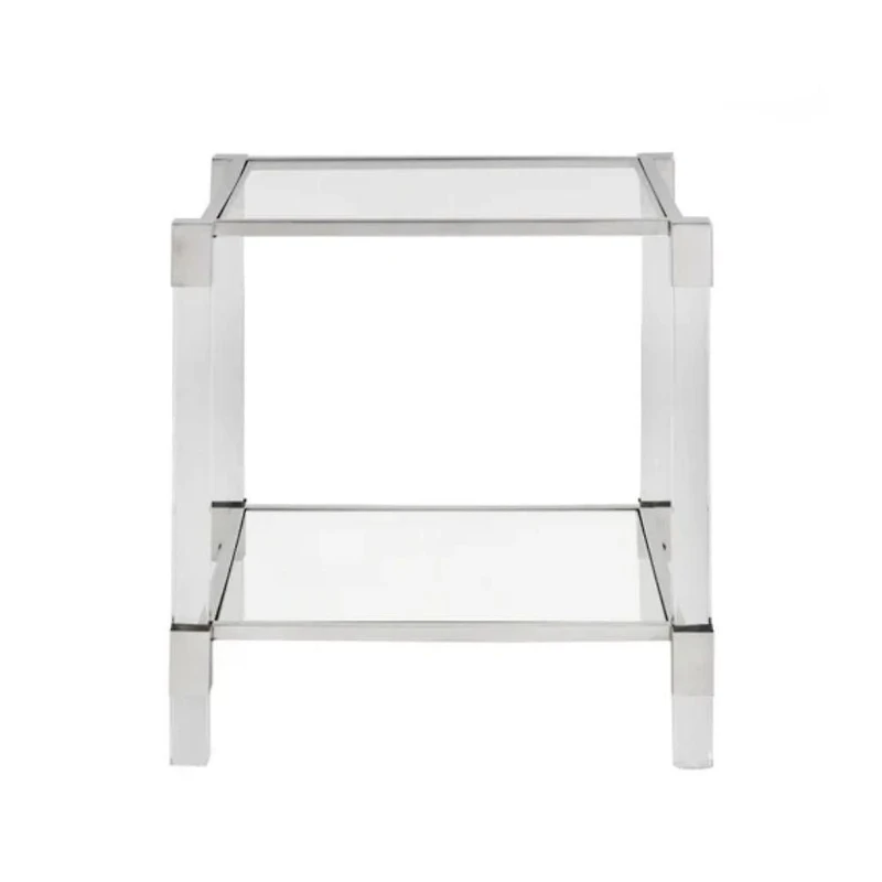 Benu Side Table in Silver