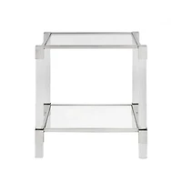 Benu Side Table in Silver