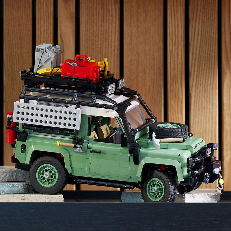 LEGO Icons Land Rover Classic Defender 90 10317 Model Car Building Set for Adults and Classic Car Lovers, this Immersive Project based on an Off-Road Icon Makes a Great Graduation Gift for Him or Her