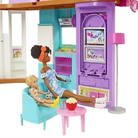 Barbie Vacation House Playset with 30+ Pieces, Toy for 3 Year Olds & Up, Ages 3+