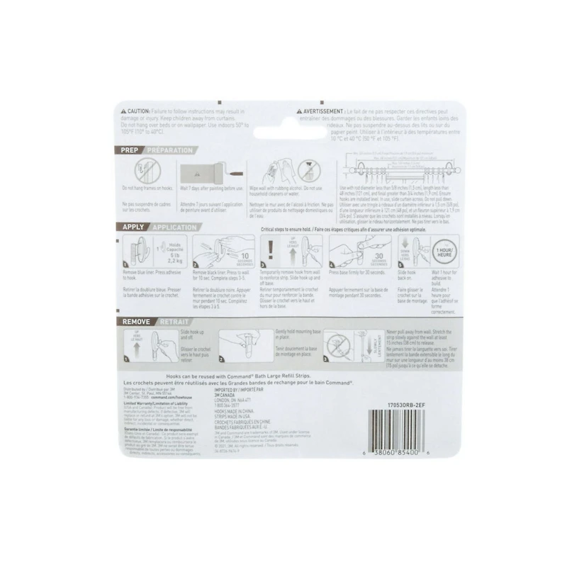 Command™ Curtain Rod Hooks, 17053ORB-2EF