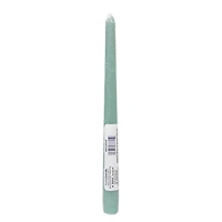 Hometrends 10" Aqua Unscented Taper Candle, 10"H