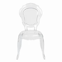 Plata Import Princess Clear Plastic Chair