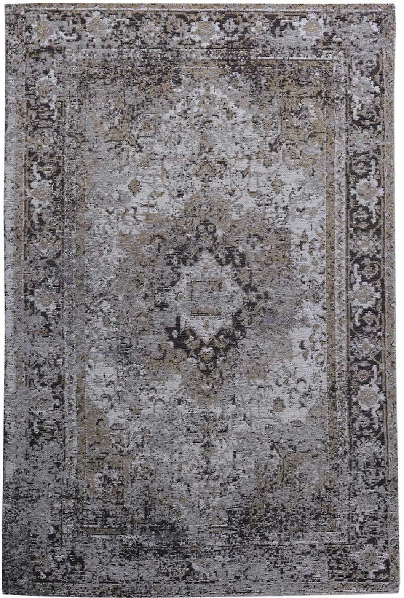 Home Decor Inc Grey Medallion Jacquard Area Rug – 48" x 72", Perfect for Living Room