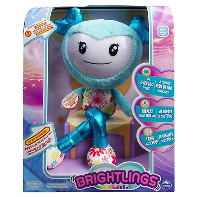 Jouet en peluche interactive de Brightlings en turquoise de 15 po