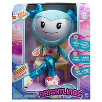 Jouet en peluche interactive de Brightlings en turquoise de 15 po