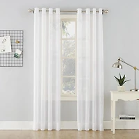 SUN TEXTILE CRUSHED GROMMET SHEER VOILE CURTAIN