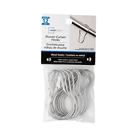 Crochets de rideau de douche métalliques de Mainstays crochets de rideau de douche