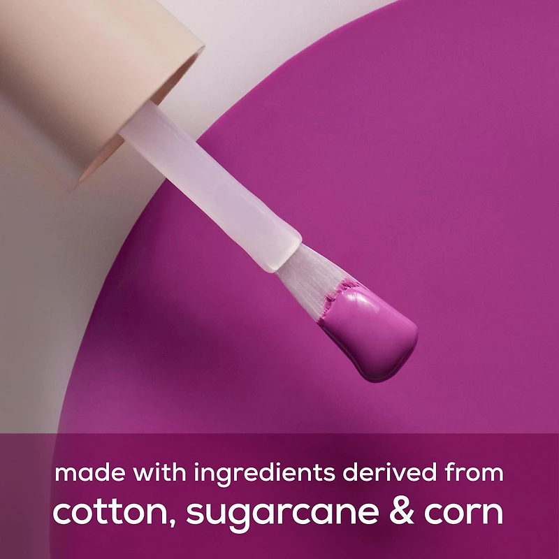 essie plant-based vegan nail polish, creamy finish, 8-free, free in me, pink, 13.5ml