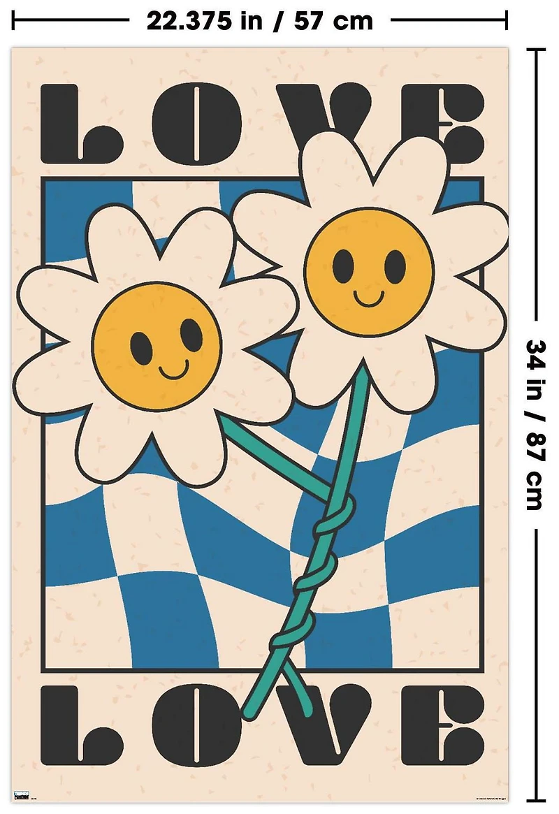 Visage souriant – Fleurs d'amour