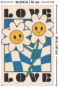 Visage souriant – Fleurs d'amour