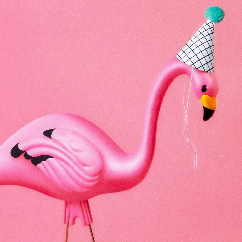 Hallmark Birthday Card (Flamingo)