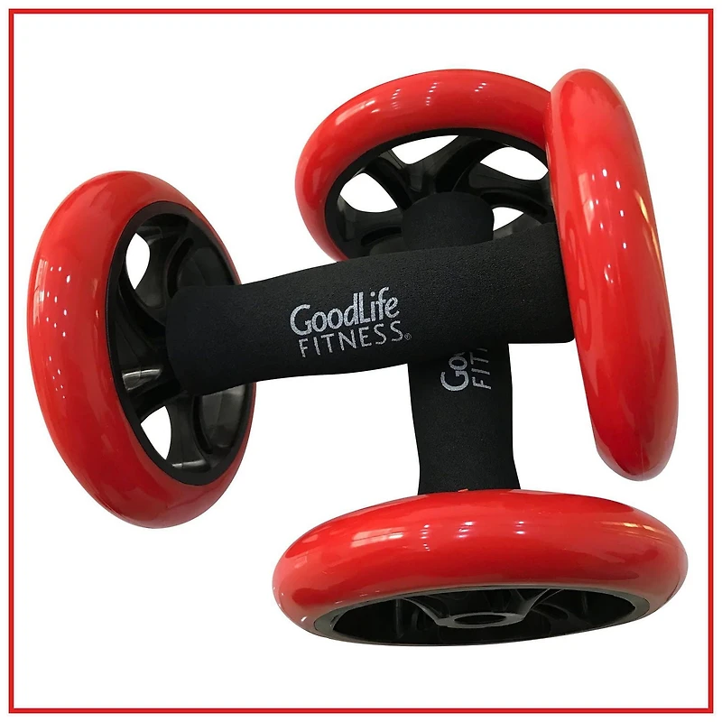 GoodLife Fitness Roues pour abdominaux pro - ensemble de 2
