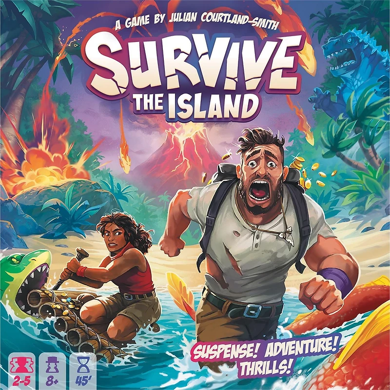 Asmodee - Zygomatic - Survive The Island - Ideal Board Game for Family Fun - For 2 to 6 Players - Ages 8 and Up - English
