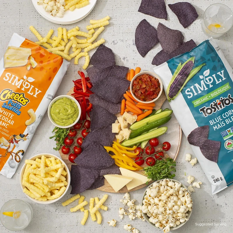 Chips tortilla Simply TOSTITOS Maïs bleu 240 g.