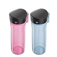 Contigo Jackson 2.0 Tritan Water Bottle with AUTOPOP Lid, Glacier & Azalea, 24 oz (709 ml)
